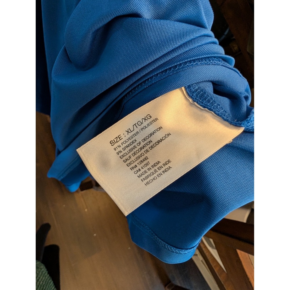 Greg Norman Play Dry Blue Golf Polo Shirt Mens XL Senator Maressa Tournament - Picture 5 of 5